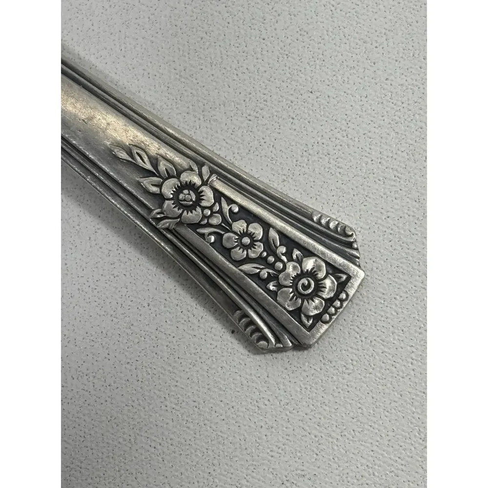 Oneida Tudor Plate Queen Bess II Pierced Pie Server Pastry Cake Serving Spoon